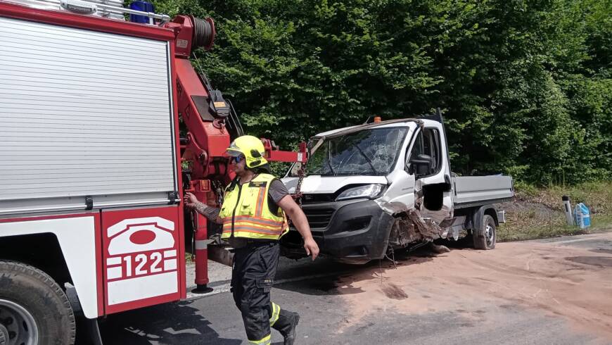 VERKEHRSUNFALL AUF DER B21 HÖHE KLÄRANLAGE