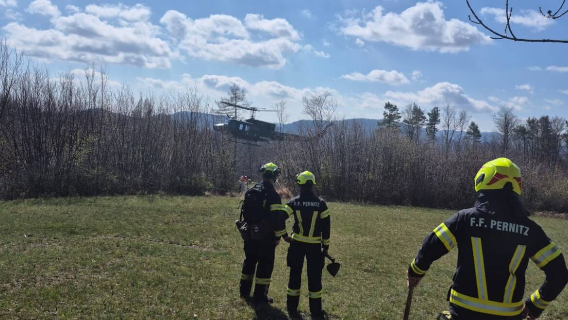 FF Pernitz bei Landesflugdienstübung in Fahrafeld