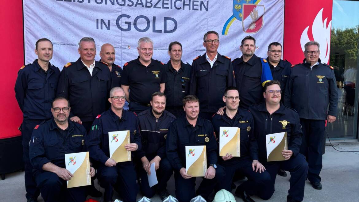FEUERWEHRLEISTUNGSABZEICHEN IN GOLD!