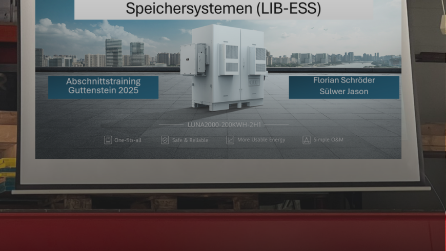 Sicherheit bei PV-Anlagen im Fokus: Abschnittsschulung mit Huawei bei der FF Pernitz