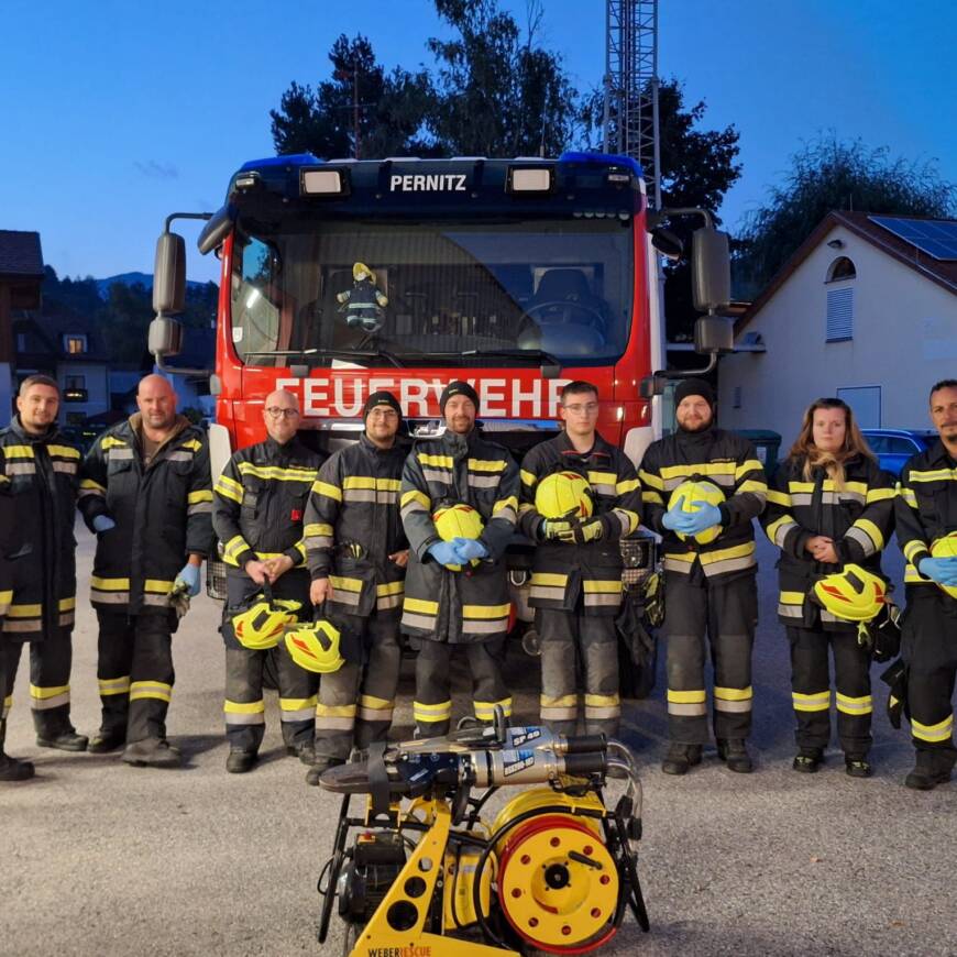 Ausbildung am hydraulischen Rettungsgerät