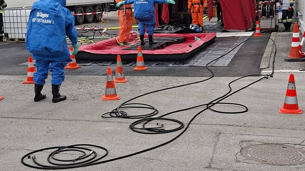 Schadstoffeinsatz im Papierwerk Essity in Ortmann