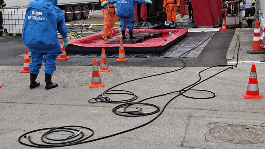 Schadstoffeinsatz im Papierwerk Essity in Ortmann